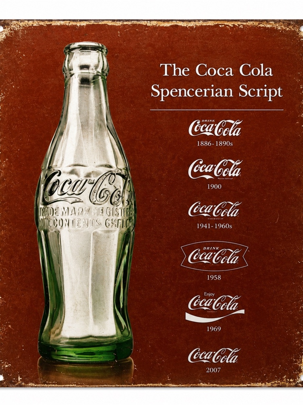 NEW Coca Cola Metal Sign